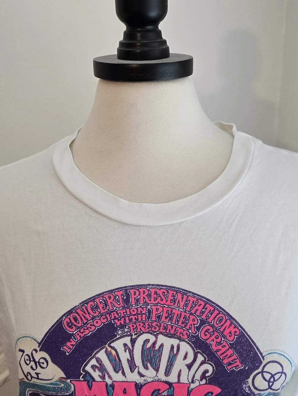 Daydreamer Led Zeppelin Electric Magic Graphic Tee - White with Multicolor Print - Picture 3 of 8